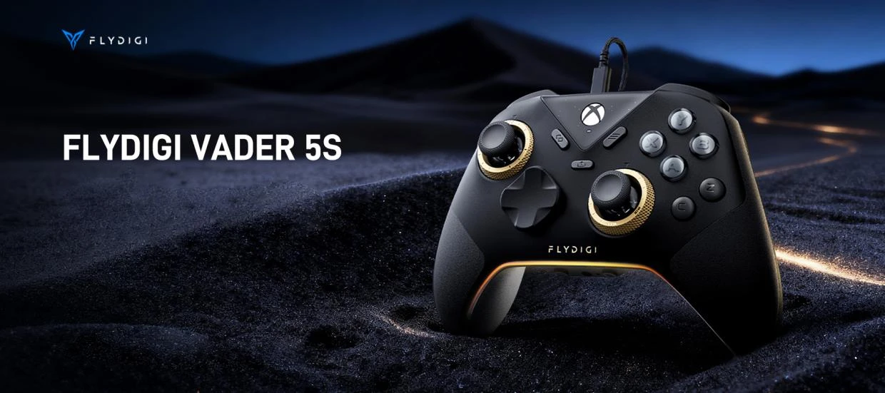 Controller Flydigi Vader 5S pentru Xbox Series X|S, Xbox One, PC, Cu fir, USB-C, Negru 1 Lerato.ro