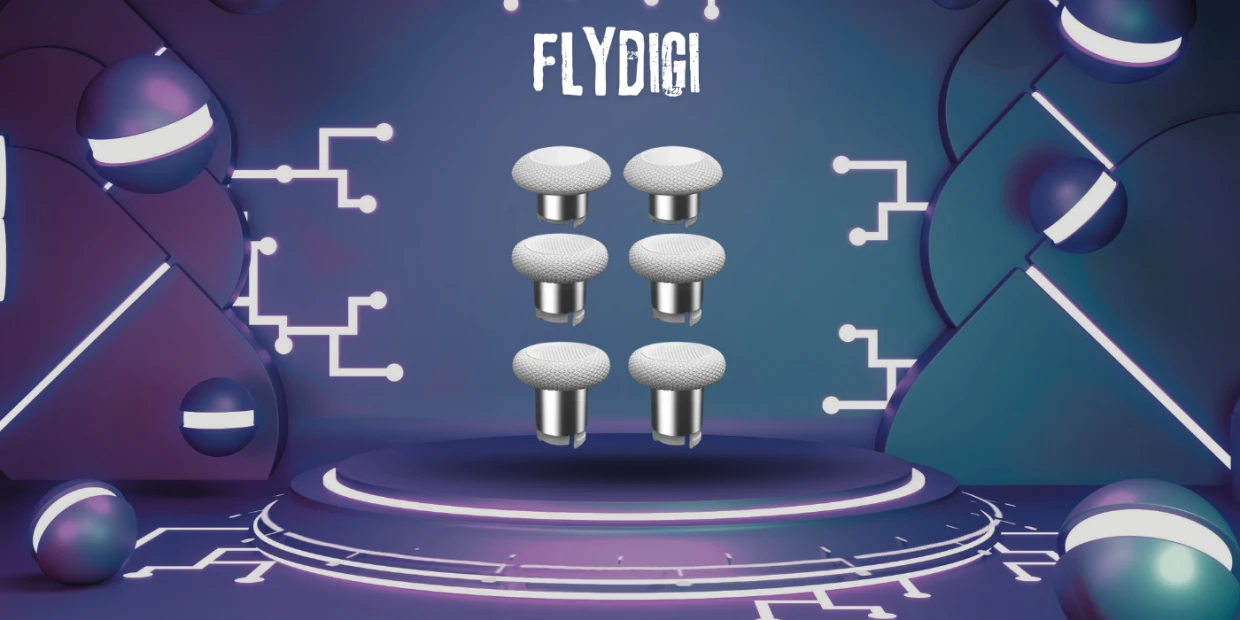 Set 6 joystick-uri Flydigi compatibile cu controller Flydigi Vader 5 Pro, Negru 1 Lerato.ro