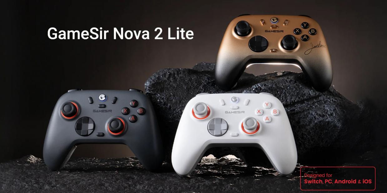 Controller GameSir Nova 2 Lite Champion Edition pentru	PC (Windows), Nintendo Switch, Android, iOS, Bluetooth, Wireless, USB-C, Gold 1 Lerato.ro