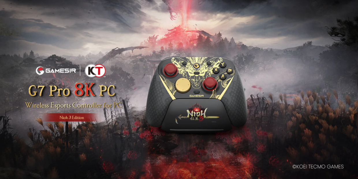 Controller universal GameSir G7 Pro 8K PC Nioh 3 Edition, Wireless, Cu fir, 1200mAh, USB-C, Graphics 1 Lerato.ro