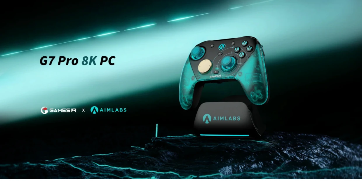 Controller GameSir G7 Pro PC Aimlabs Edition pentru PC Bluetooth, Wireless, USB-C, 1200mAh, Iluminare LED, Graphics 1 Lerato.ro