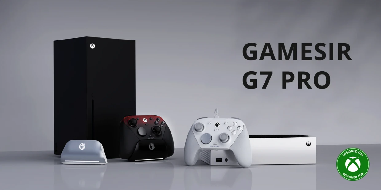 Controller GameSir G7 Pro pentru XBOX Series X / S / PC / Android, Wireless / Bluetooth 5.3 / Cu fir, 1200mAh, USB-C, Portocaliu 1 Lerato.ro