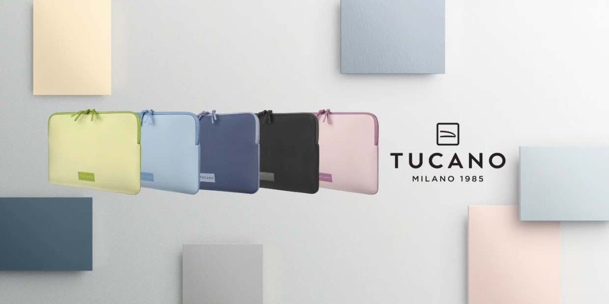 Husa din neopren Tucano One Sleeve compatibila cu Macbook Neo 13 inch, Silver 1 Lerato.ro