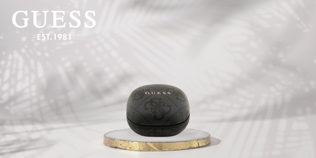 Casti wireless Guess 4G Classic Metal Logo TWS, Bluetooth 5.4, 250 mAh, USB-C, Negru 1 Lerato.ro