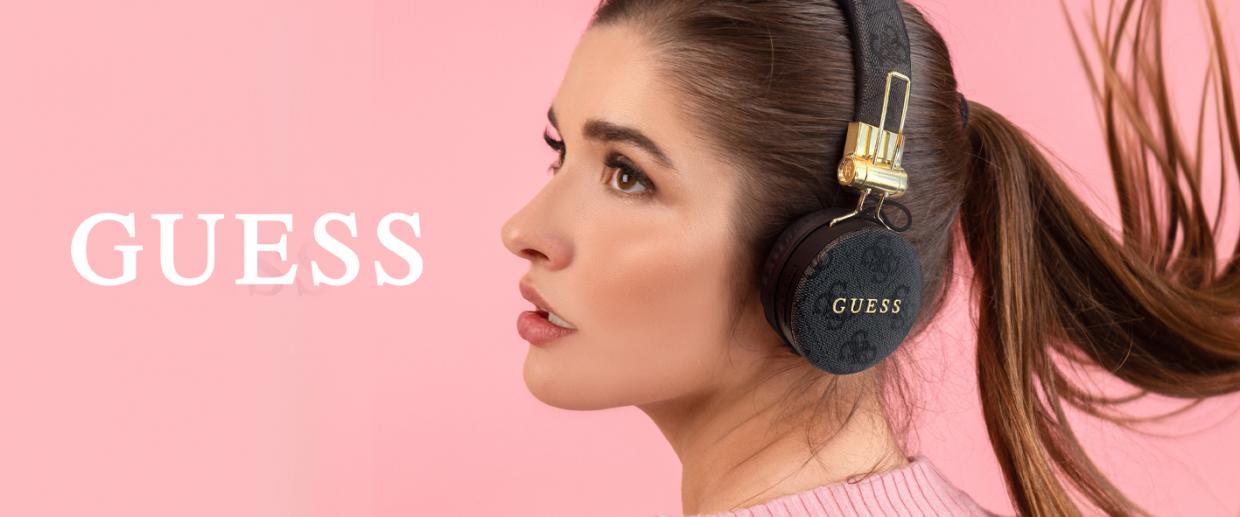 Casti audio bluetooth Guess GUBH704GEMK, 4G Metal Logo, Bluetooth 5.3, 300 mAh, Driver 40mm, IPX4, Negru 1 Lerato.ro