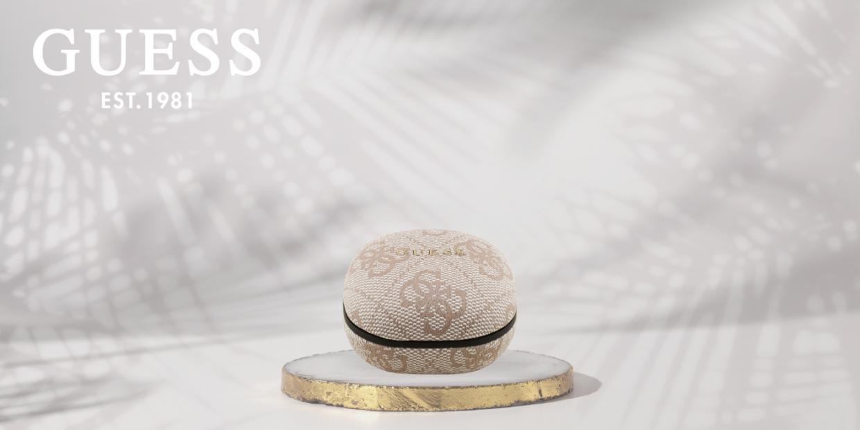 Casti wireless Guess 4G Classic Metal Logo TWS, Bluetooth 5.4, 250 mAh, USB-C, Roz 1 Lerato.ro