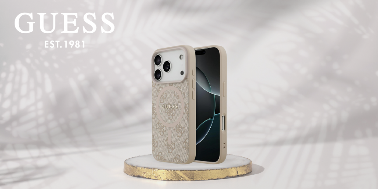 Carcasa Guess 4G Ring Classic Logo cu MagSafe compatibila cu iPhone 17 Pro, Roz 1 Lerato.ro