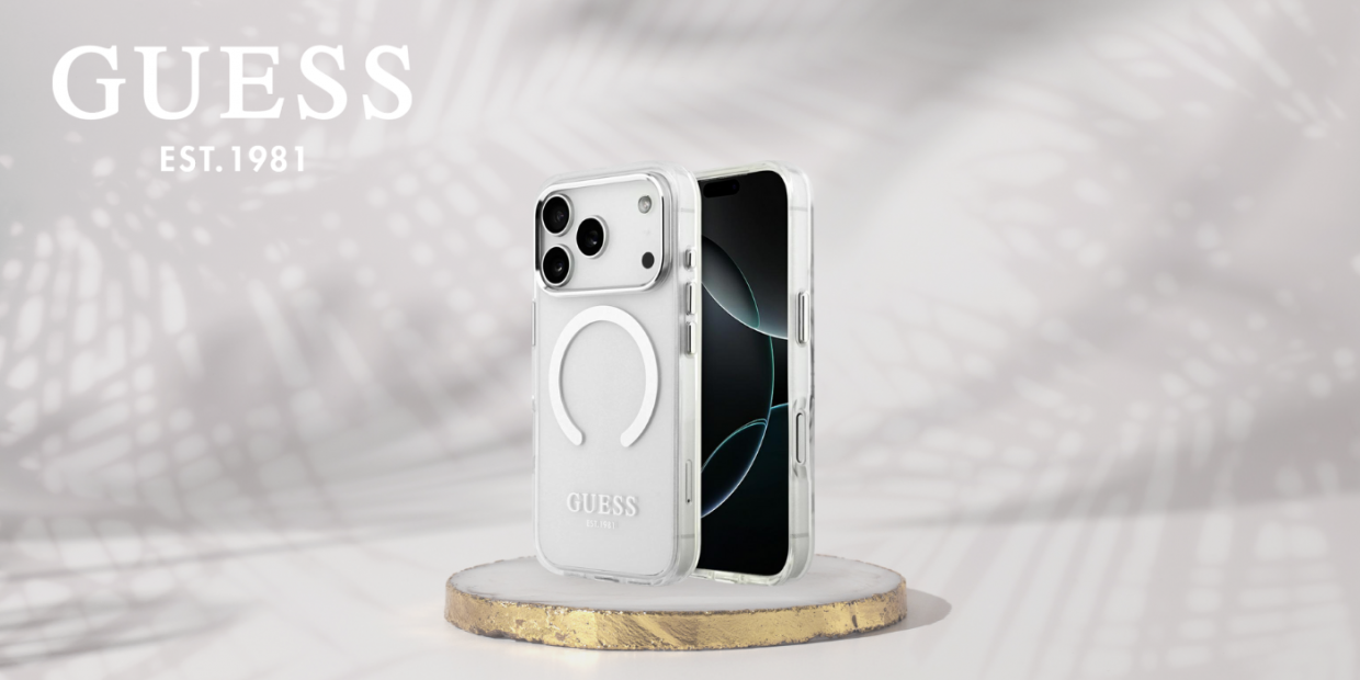 Carcasa Guess Metal Outline cu MagSafe compatibila cu iPhone 17 Pro, Silver 1 Lerato.ro