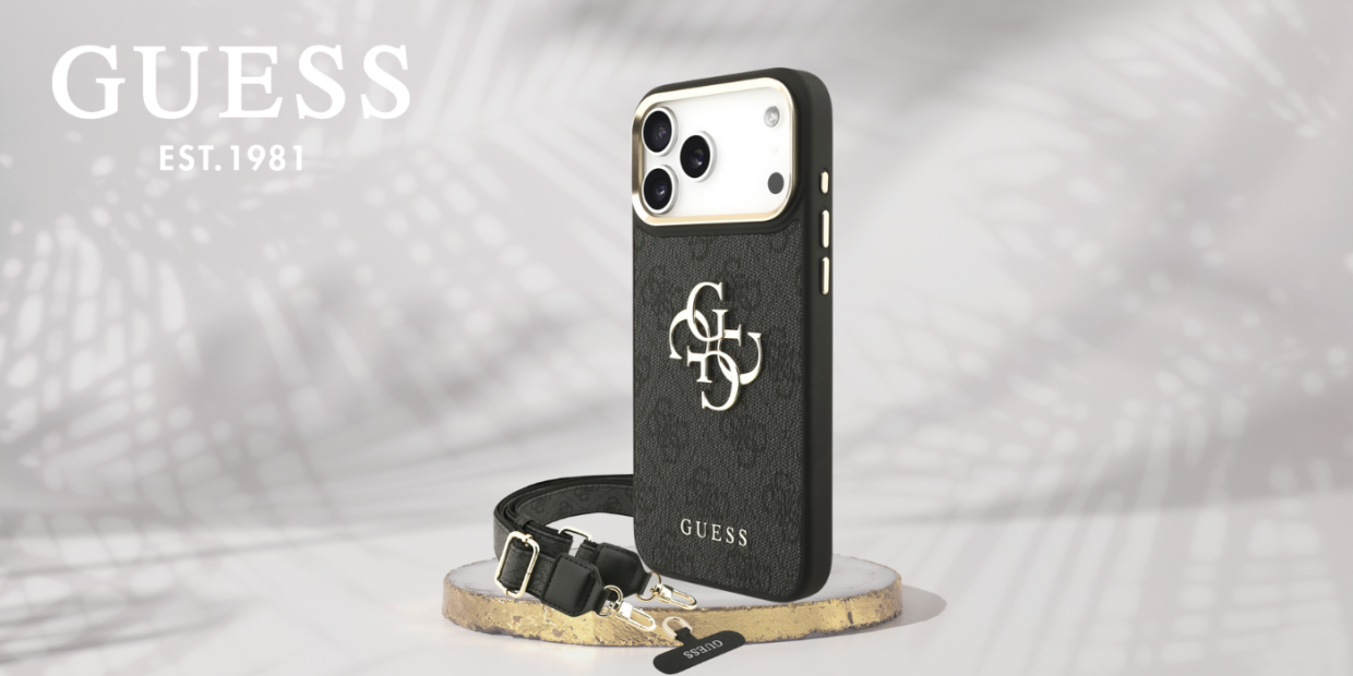 Carcasa Guess 4G Big 4G Classic Logo Big Strap Metal Buttons cu MagSafe compatibila cu iPhone 17 Pro Max, Negru 1 Lerato.ro