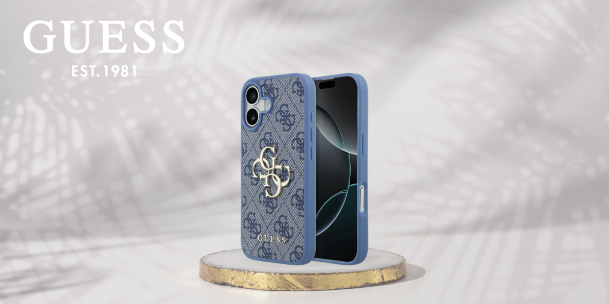 Carcasa Guess 4G Big Logo compatibila cu iPhone 17, Albastru 1 Lerato.ro