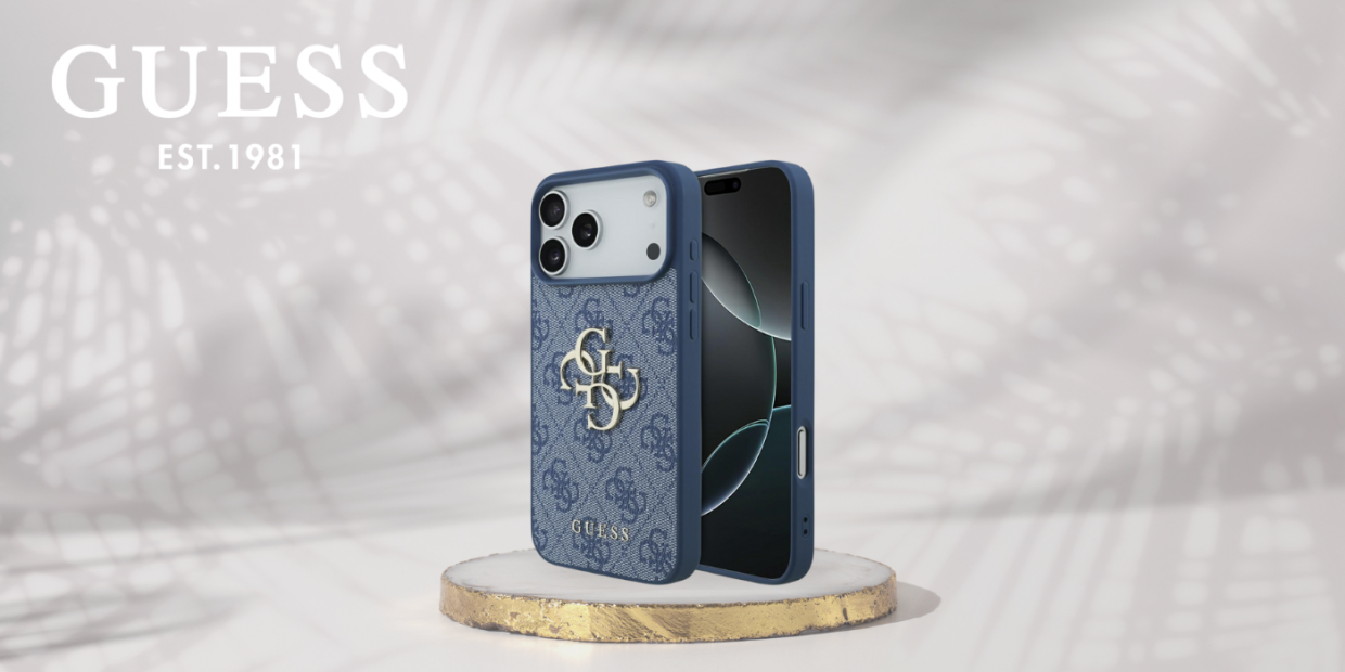 Carcasa Guess 4G Big Logo compatibila cu iPhone 17 Pro Max, Albastru 1 Lerato.ro