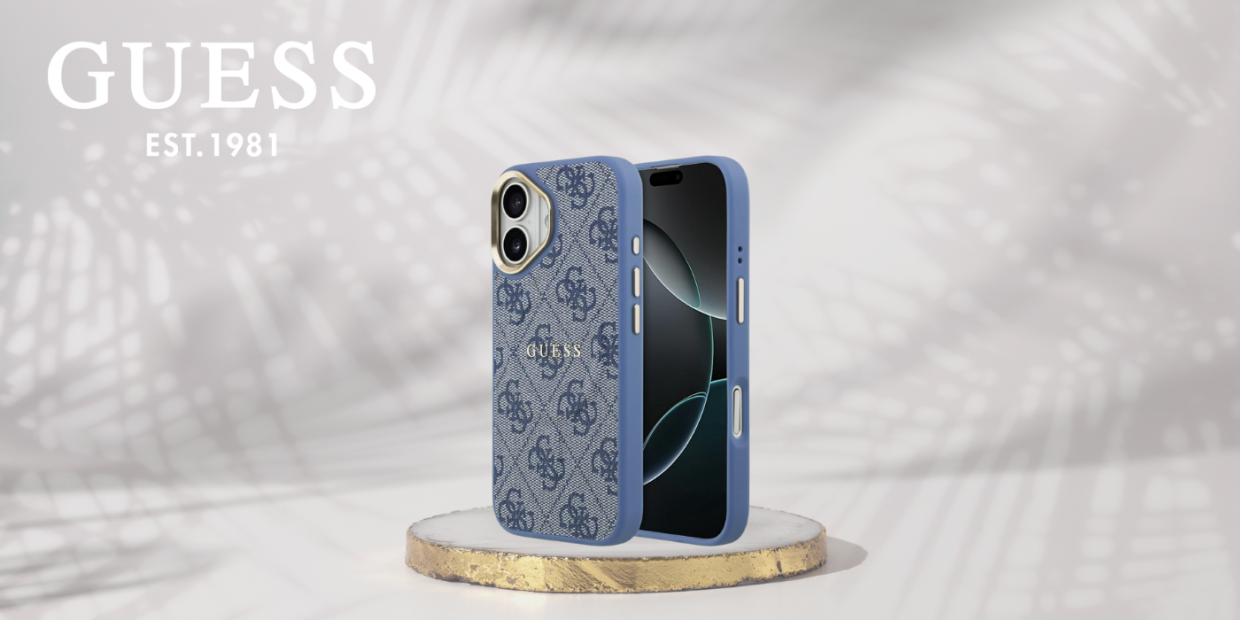 Carcasa Guess 4G PU Classic Logo cu MagSafe compatibila cu iPhone 17, Albastru 1 Lerato.ro