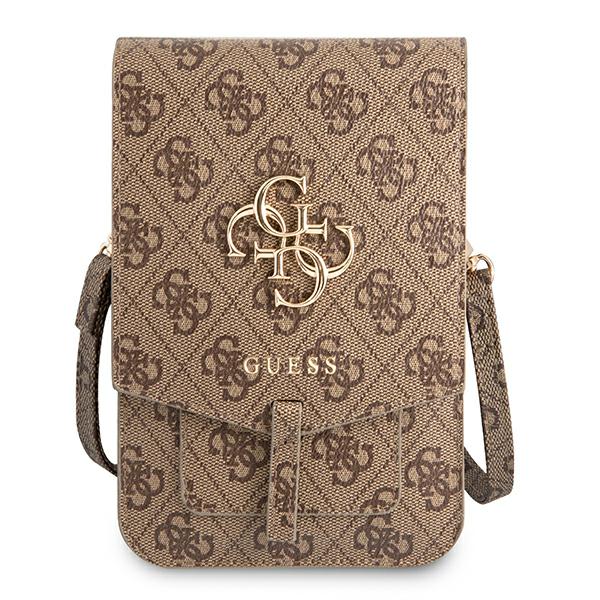 Geanta universala Guess 4G Big Logo, 16 x 10 cm, 6 compartimente, Maro 1 Lerato.ro