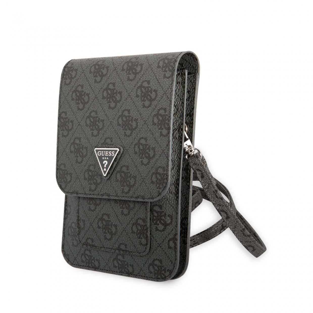 Geanta universala Guess 4G Triangle, 16 x 10 cm, 6 compartimente, Negru 1 Lerato.ro