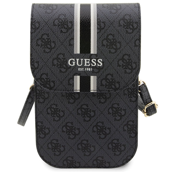 Geanta universala Guess 4G Stripe, 19 x 11.5 x 2 cm, 5 compartimente, Negru 1 Lerato.ro