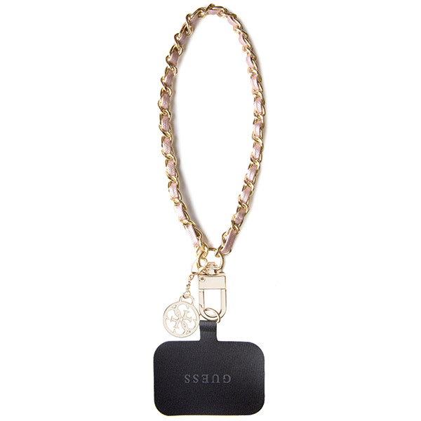 Snur pentru carcase Guess Saffiano Chain 4G Charm, Roz 1 Lerato.ro