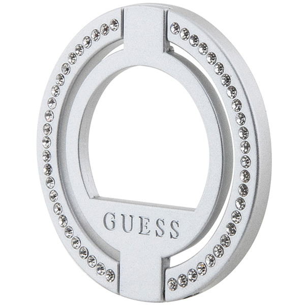 Suport universal pentru telefon Guess Rhinestone, Compatibil MagSafe, Silver 1 Lerato.ro