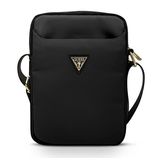 Geanta universala Guess Nylon Triangle Logo, compatibila cu dispozitive de maxim 10 inch, Negru 1 Lerato.ro