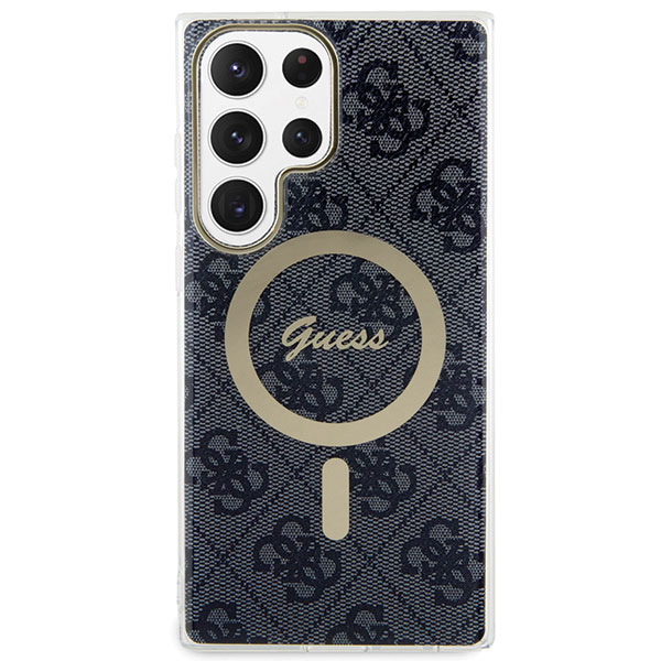 Carcasa Guess 4G cu MagSafe compatibil cu Samsung Galaxy S23 Ultra, Negru 1 Lerato.ro