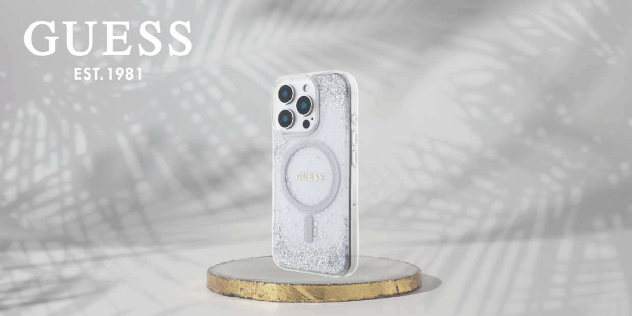 Carcasa Guess Resin Gradient Glitte cu MagSafe compatibila cu iPhone 16 Pro Max, Silver 1 Lerato.ro