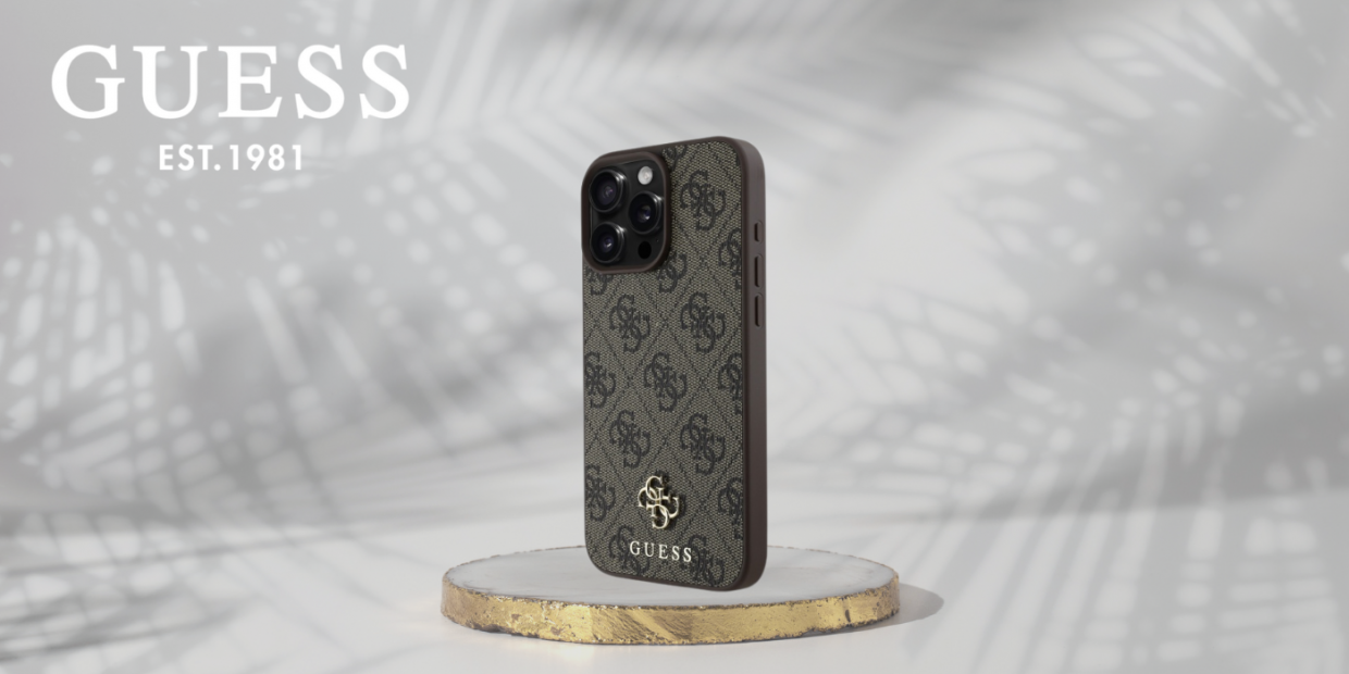 Carcasa Guess 4G Small Classic cu MagSafe compatibila cu iPhone 16 Pro Max, Maro 1 Lerato.ro