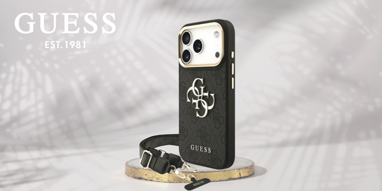 Carcasa Guess 4G Big 4G Classic Logo Big Strap Metal Buttons compatibila cu iPhone 17 Pro, Negru 1 Lerato.ro