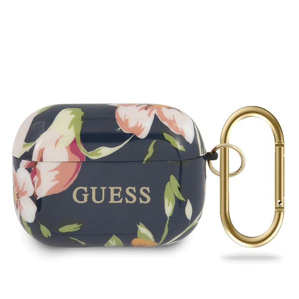 Carcasa Guess N.3 Flower Collection compatibila cu Apple AirPods Pro, Albastru 1 Lerato.ro