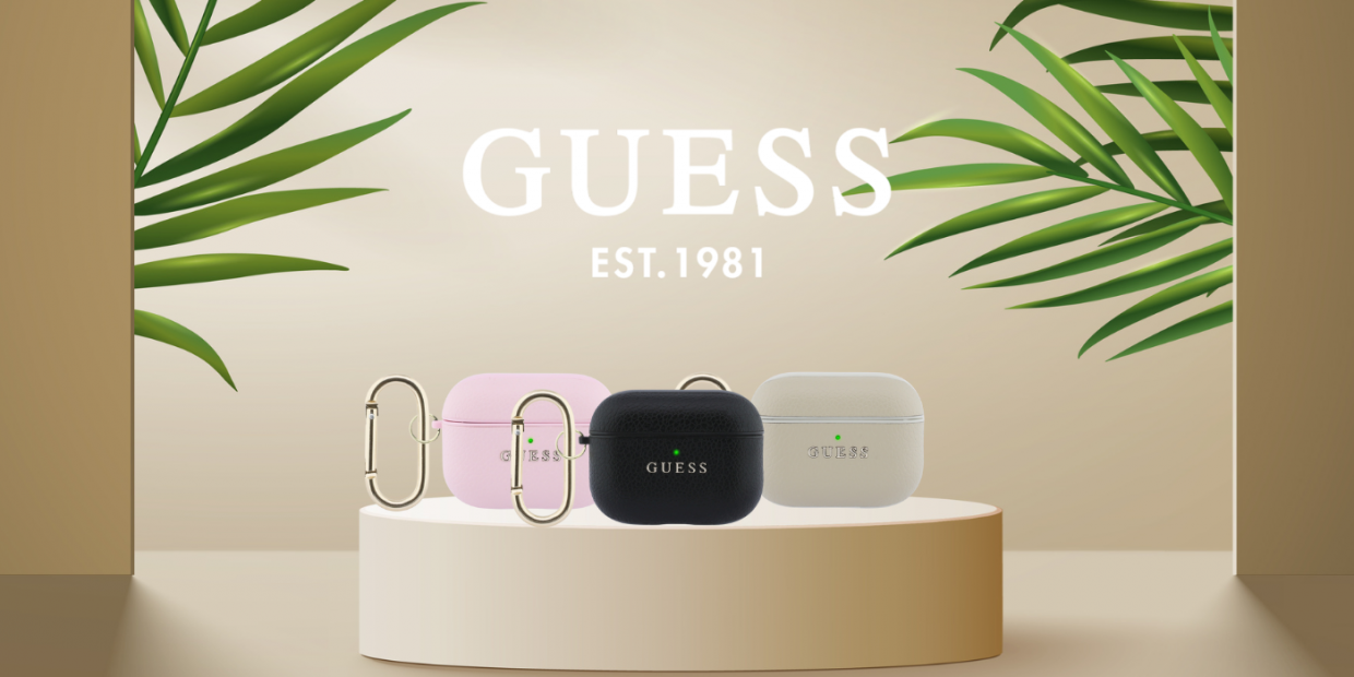 Carcasa Guess Grained Classic Logo Hook compatibila cu Apple AirPods Pro 3, Gold 1 Lerato.ro