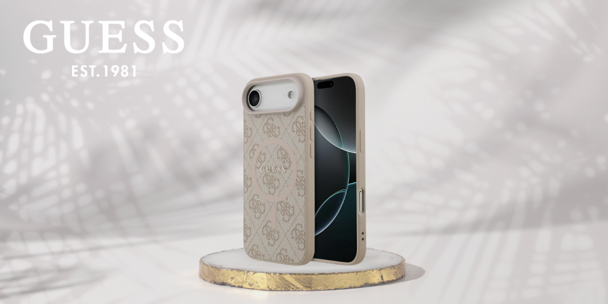 Carcasa Guess 4G Ring Classic Logo cu MagSafe compatibila cu iPhone 17 Air, Roz 1 Lerato.ro