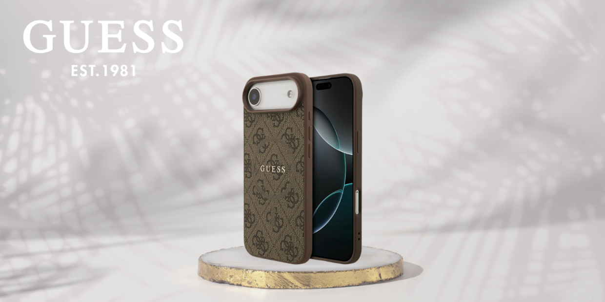 Carcasa Guess 4G Ring Classic Logo cu MagSafe compatibila cu iPhone 17 Air, Maro 1 Lerato.ro