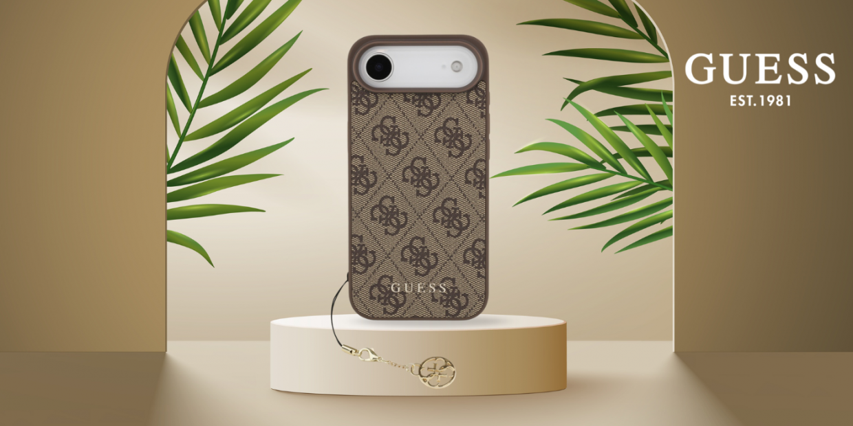 Carcasa Guess 4G Charms Collection cu MagSafe compatibila cu iPhone 17 Air, Maro 1 Lerato.ro