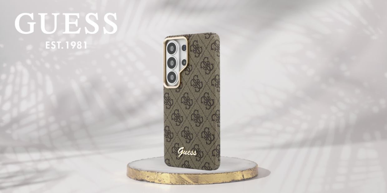 Husa Guess 4G Script cu MagSafe compatibila cu Samsung Galaxy S26 Ultra, Maro 1 Lerato.ro