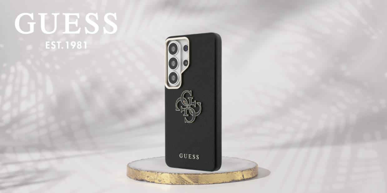 Husa Guess Grained Big 4G Metal Logo compatibila cu Samsung Galaxy S26 Ultra, Negru 1 Lerato.ro