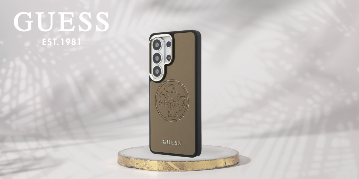 Husa Guess Perforated Logo cu MagSafe compatibila cu Samsung Galaxy S26 Ultra, Maro 1 Lerato.ro