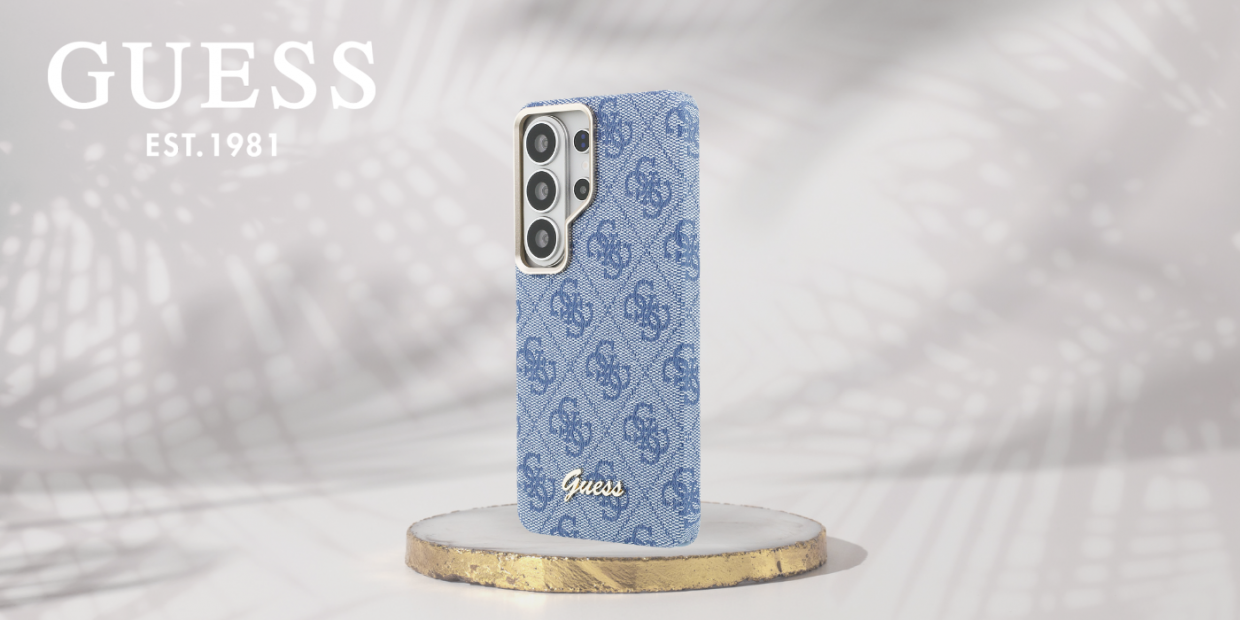 Husa Guess 4G Script cu MagSafe compatibila cu Samsung Galaxy S26 Ultra, Albastru 1 Lerato.ro