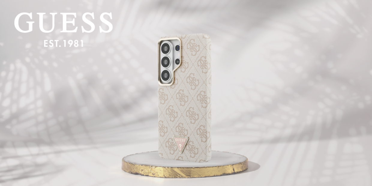 Husa Guess 4G Triangle Logo cu MagSafe compatibila cu Samsung Galaxy S26 Ultra, Roz 1 Lerato.ro