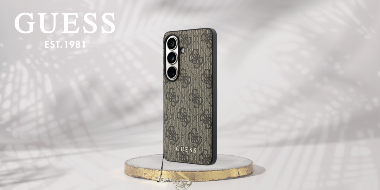 Husa Guess 4G Classic Logo Charm cu MagSafe compatibila cu Samsung Galaxy S26, Maro 1 Lerato.ro