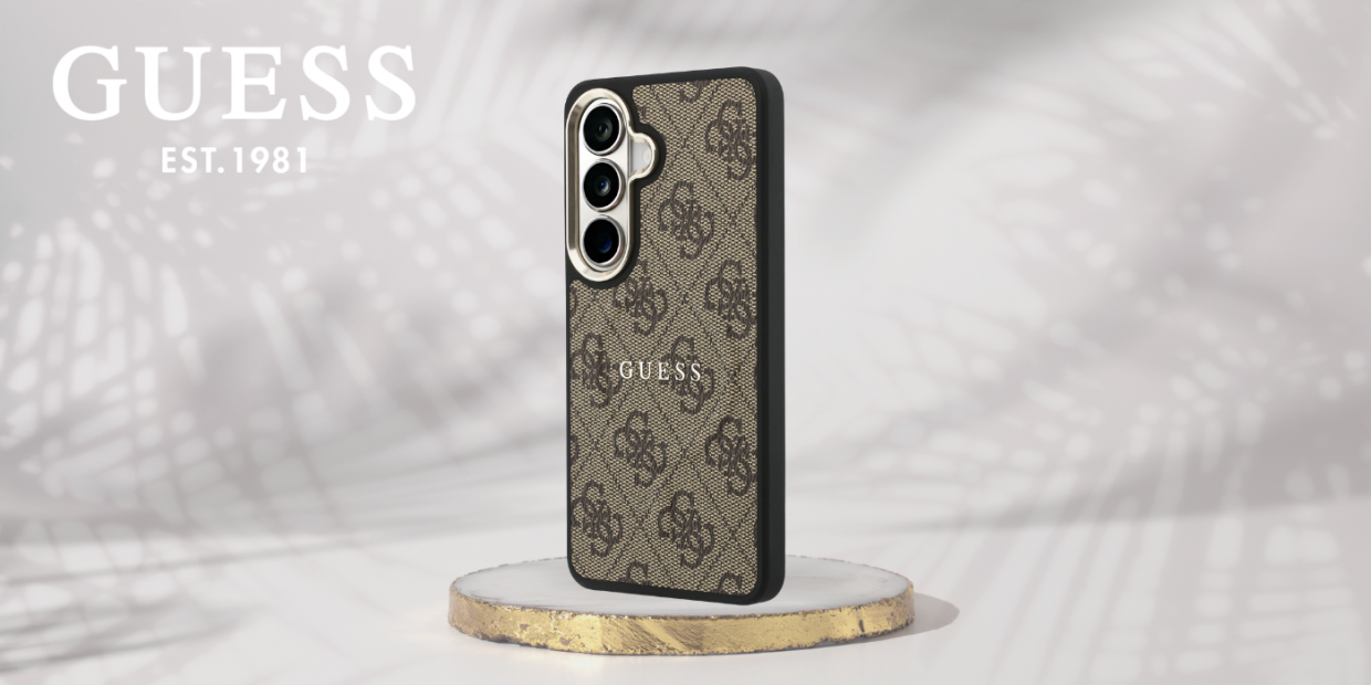 Husa Guess 4G Embossed Ring cu MagSafe compatibila cu Samsung Galaxy S26, Maro 1 Lerato.ro