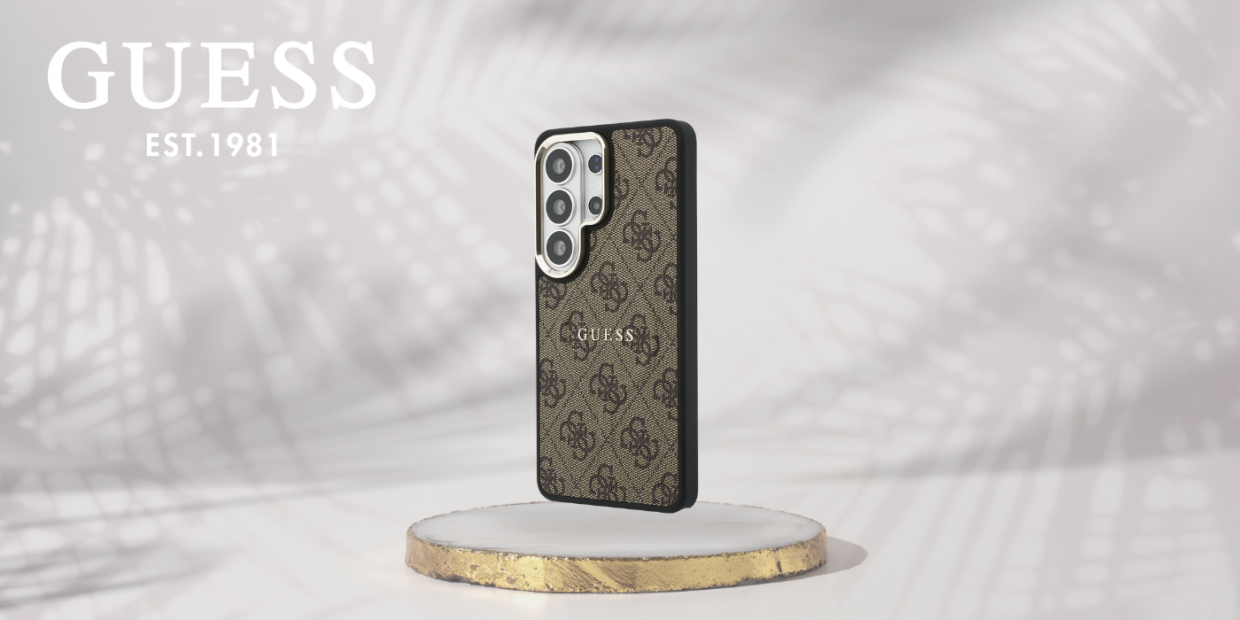 Husa Guess 4G Embossed Ring cu MagSafe compatibila cu Samsung Galaxy S26 Ultra, Maro 1 Lerato.ro