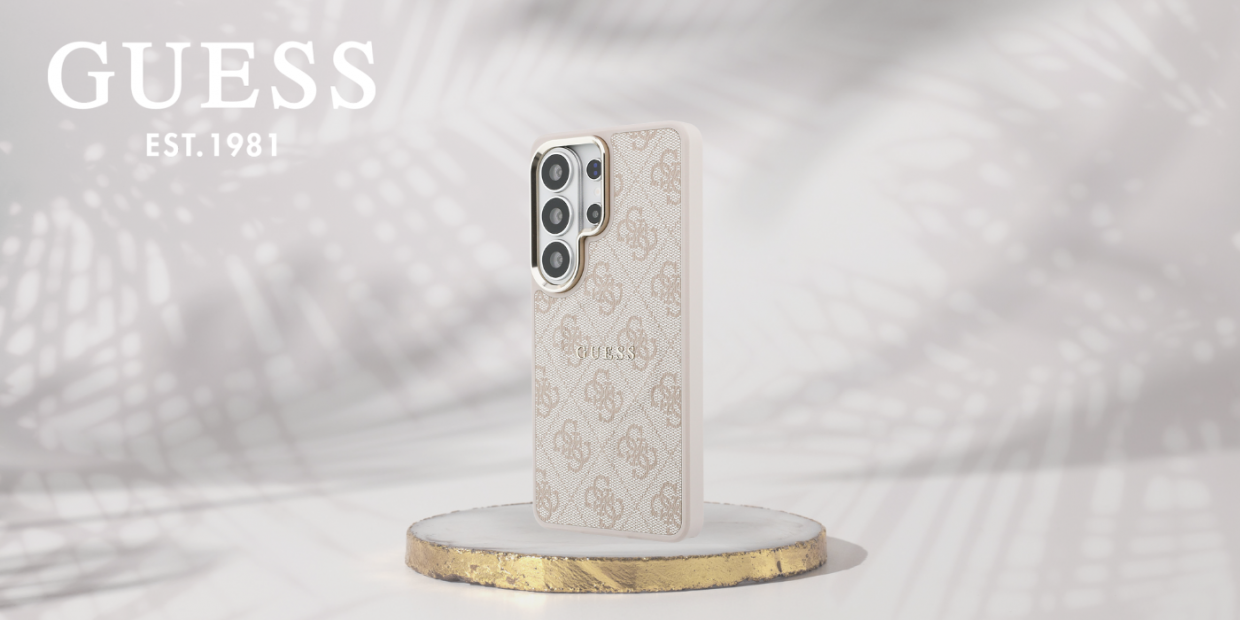 Husa Guess 4G Embossed Ring cu MagSafe compatibila cu Samsung Galaxy S26 Ultra, Roz 1 Lerato.ro