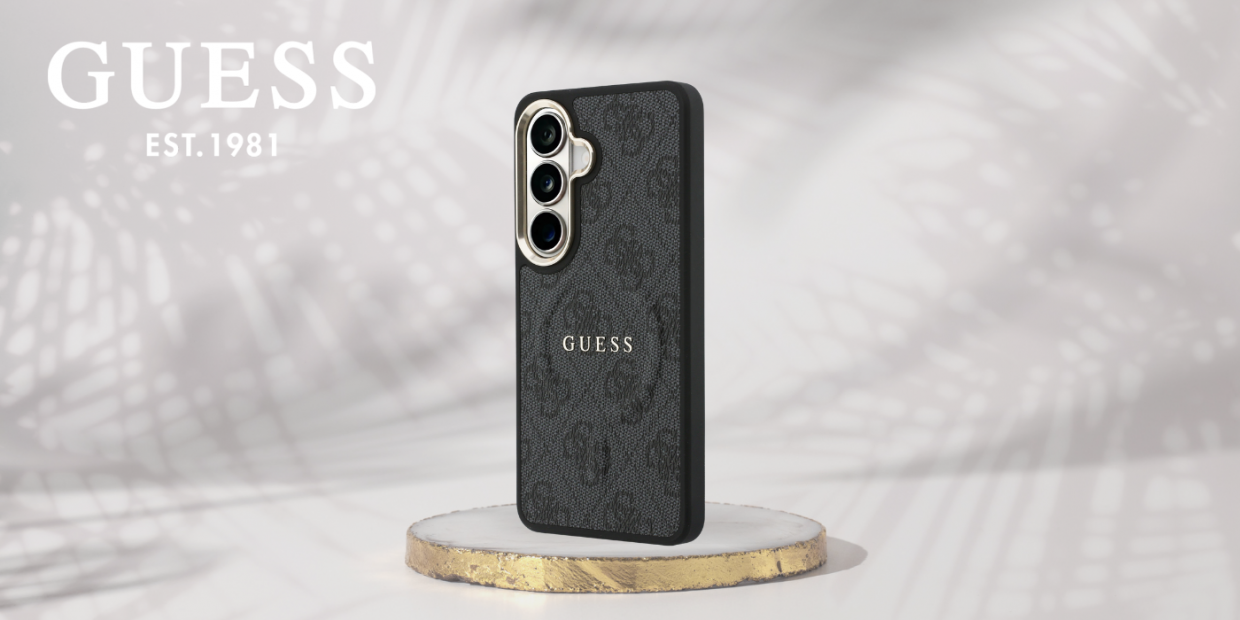 Husa Guess 4G Embossed Ring cu MagSafe compatibila cu Samsung Galaxy S26, Negru 1 Lerato.ro