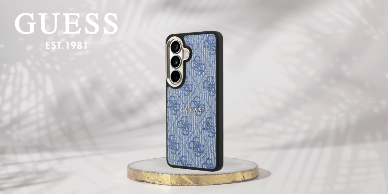 Husa Guess 4G Embossed Ring cu MagSafe compatibila cu Samsung Galaxy S26 Plus, Albastru 1 Lerato.ro