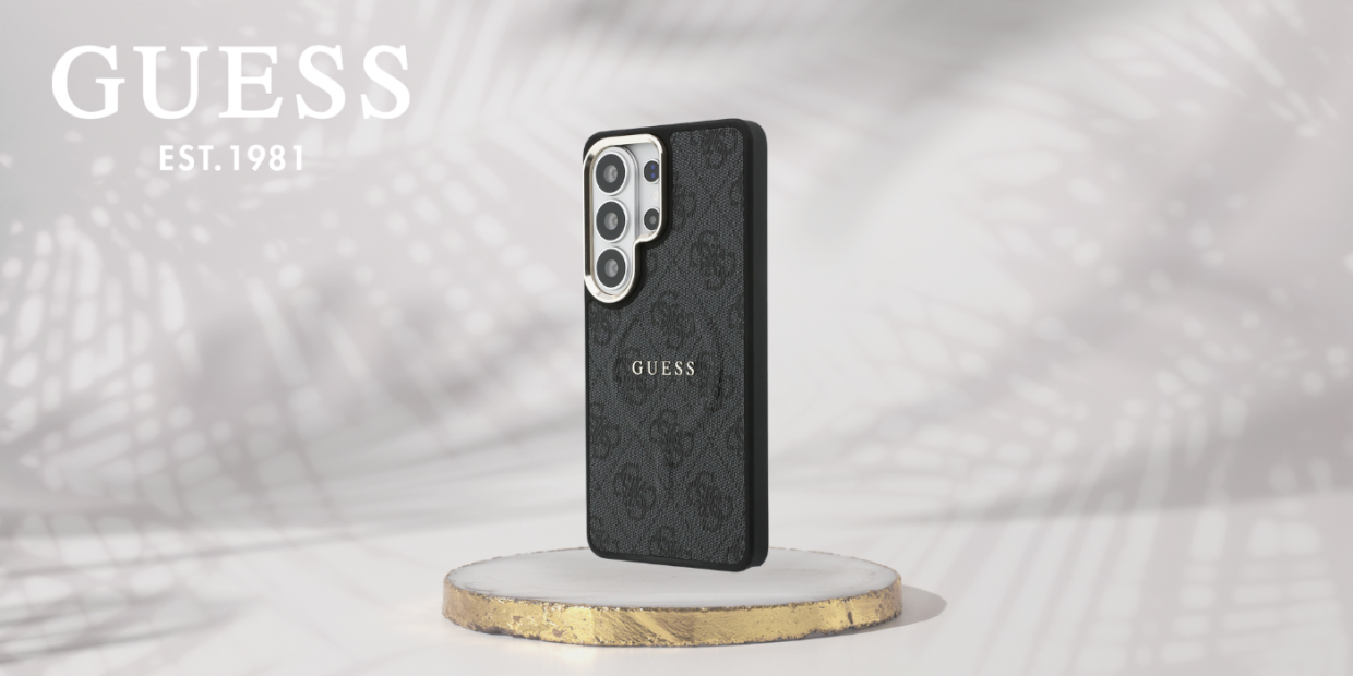 Husa Guess 4G Embossed Ring cu MagSafe compatibila cu Samsung Galaxy S26 Ultra, Negru 1 Lerato.ro