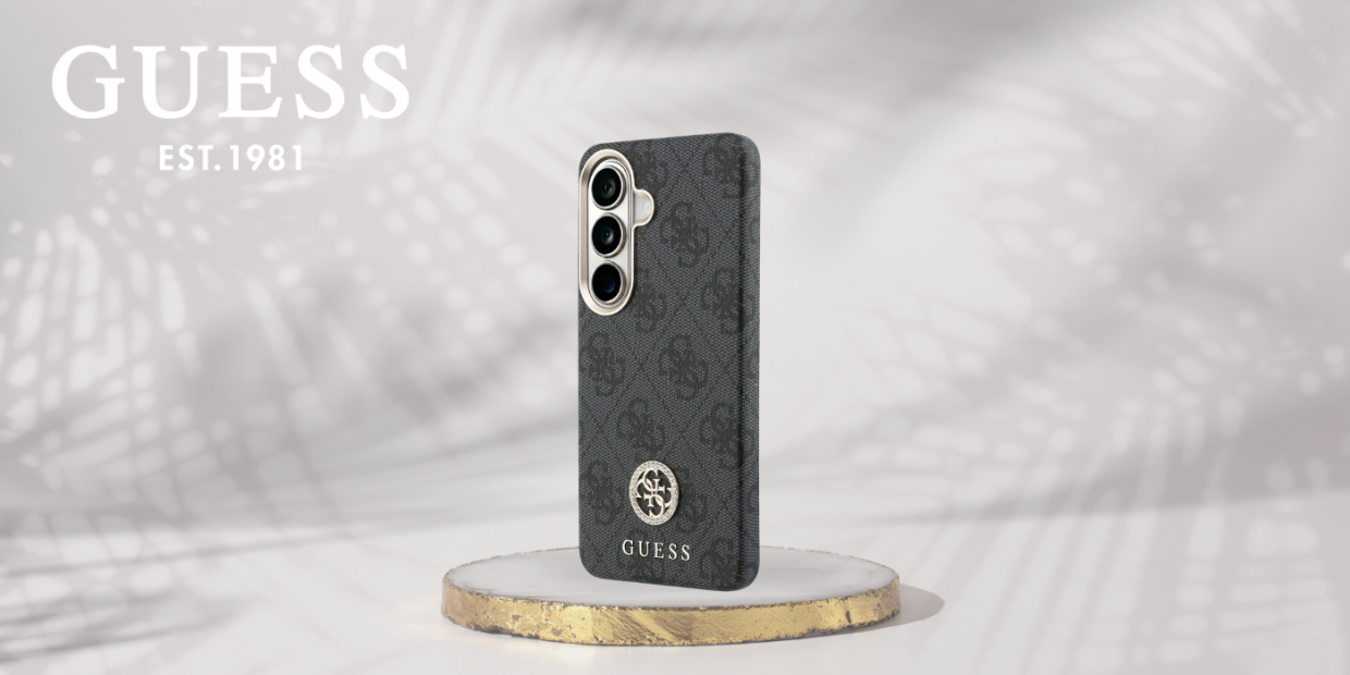 Carcasa Guess 4G Rhinestone Round Logo cu MagSafe compatibila cu Samsung Galaxy S26 Plus, Negru 1 Lerato.ro