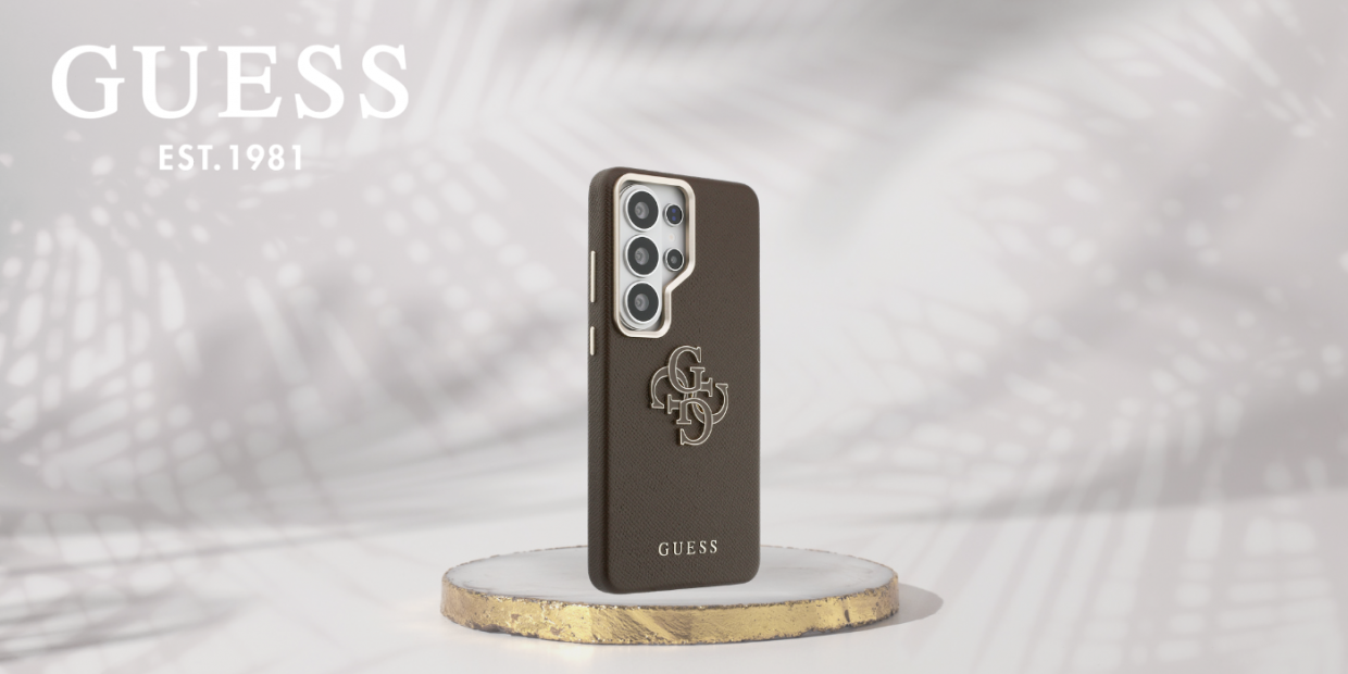 Carcasa Guess Grained Big 4G Metal Logo compatibila cu Samsung Galaxy S26 Ultra, Maro 1 Lerato.ro