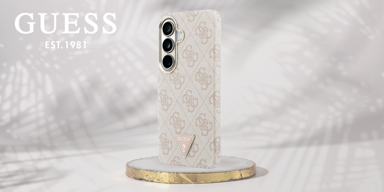 Carcasa Guess 4G Triangle Logo cu MagSafe compatibila cu Samsung Galaxy S26 Plus, Roz 1 Lerato.ro