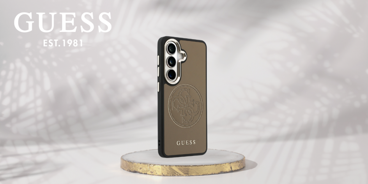 Carcasa Guess Perforated Logo cu MagSafe compatibila cu Samsung Galaxy S26, Maro 1 Lerato.ro