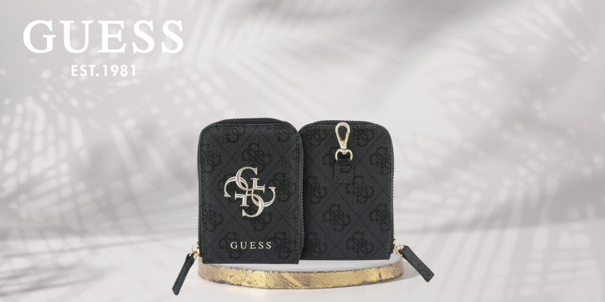 Snur pentru carcase Guess 4G Metal Logo cu portofel, Negru 1 Lerato.ro