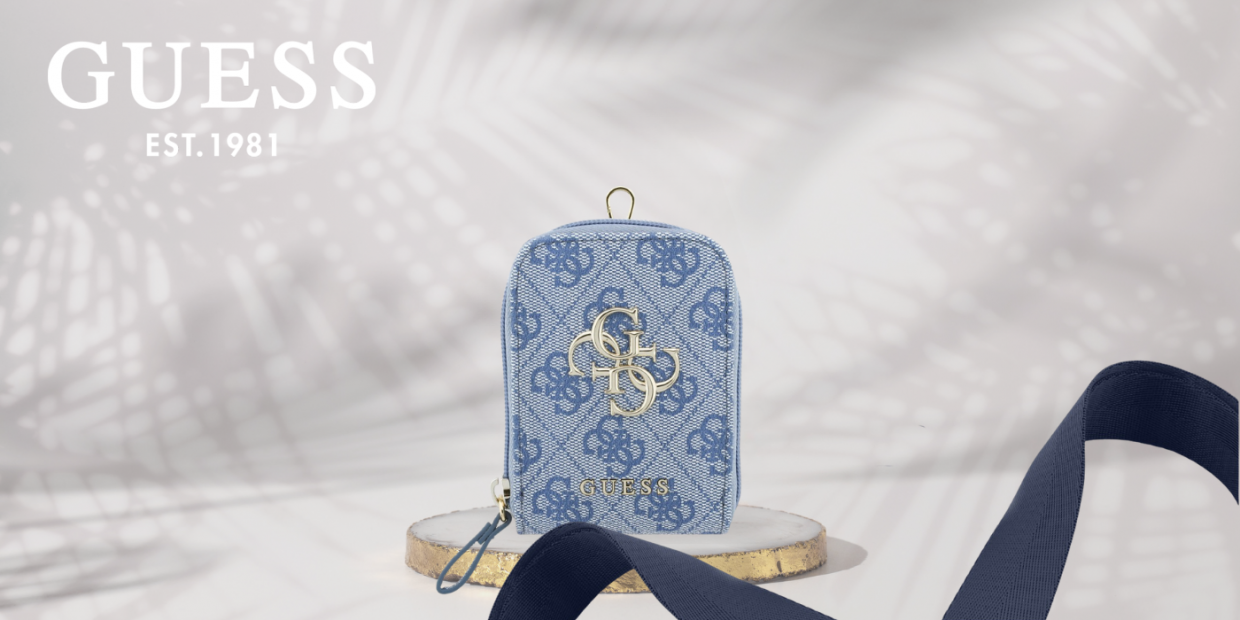 Snur pentru carcase Guess 4G Metal Logo cu portofel, Albastru 1 Lerato.ro