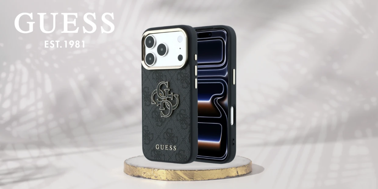 Husa Guess 4G Big Resin Logo compatibila cu iPhone 18 Pro / 17 Pro, Negru 1 Lerato.ro